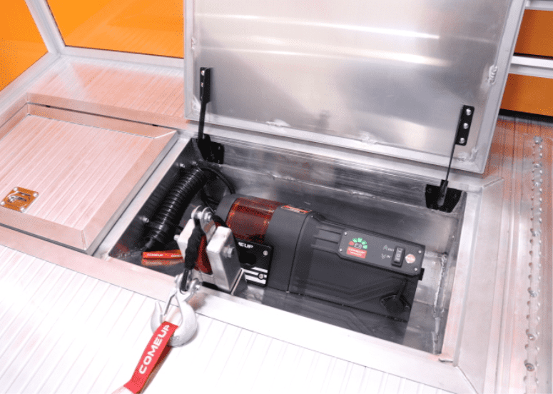 In Floor Winch Box (Shown with Winch Optioned)